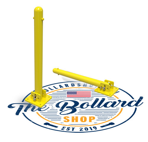 Collapsible-Bollard-Down-Yellow