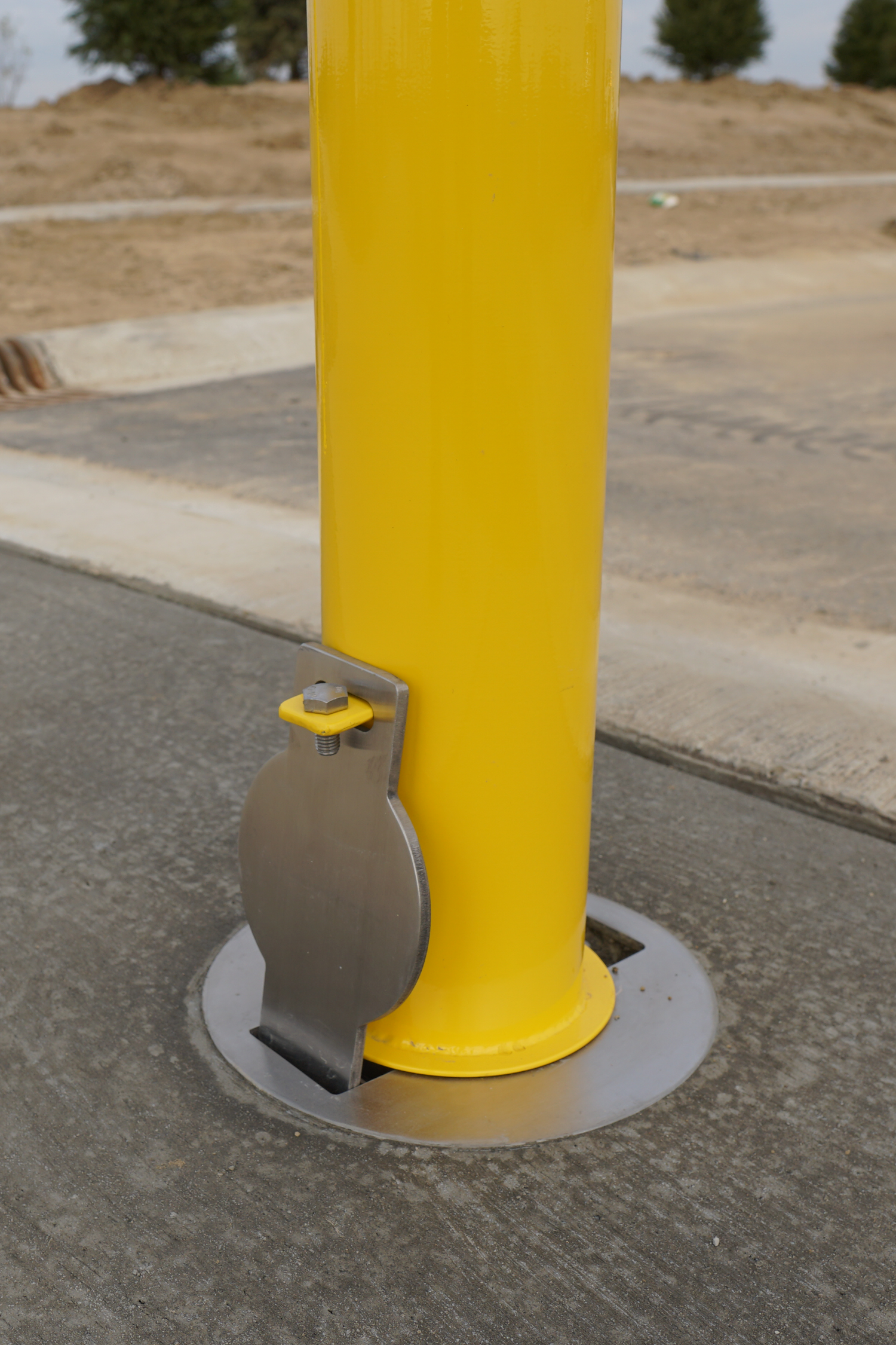 Removable Bollard Closeup